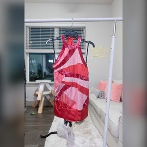 Bebe Sequin Halter Top